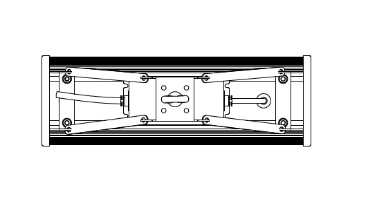 Подвесной крепеж «стальная рейка» 1 модуль (М-1)